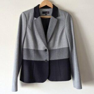 Laura colourblock gray blazer jacket